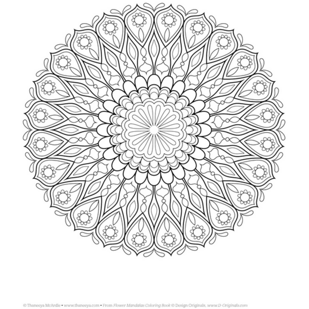 FLOWER MANDALAS COLORING BOOK