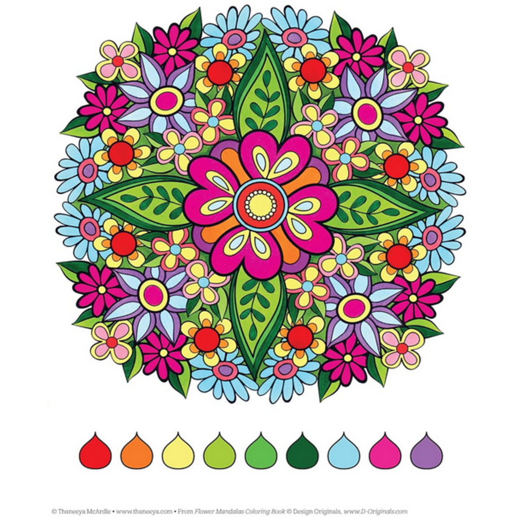 FLOWER MANDALAS COLORING BOOK