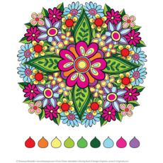 FLOWER MANDALAS COLORING BOOK