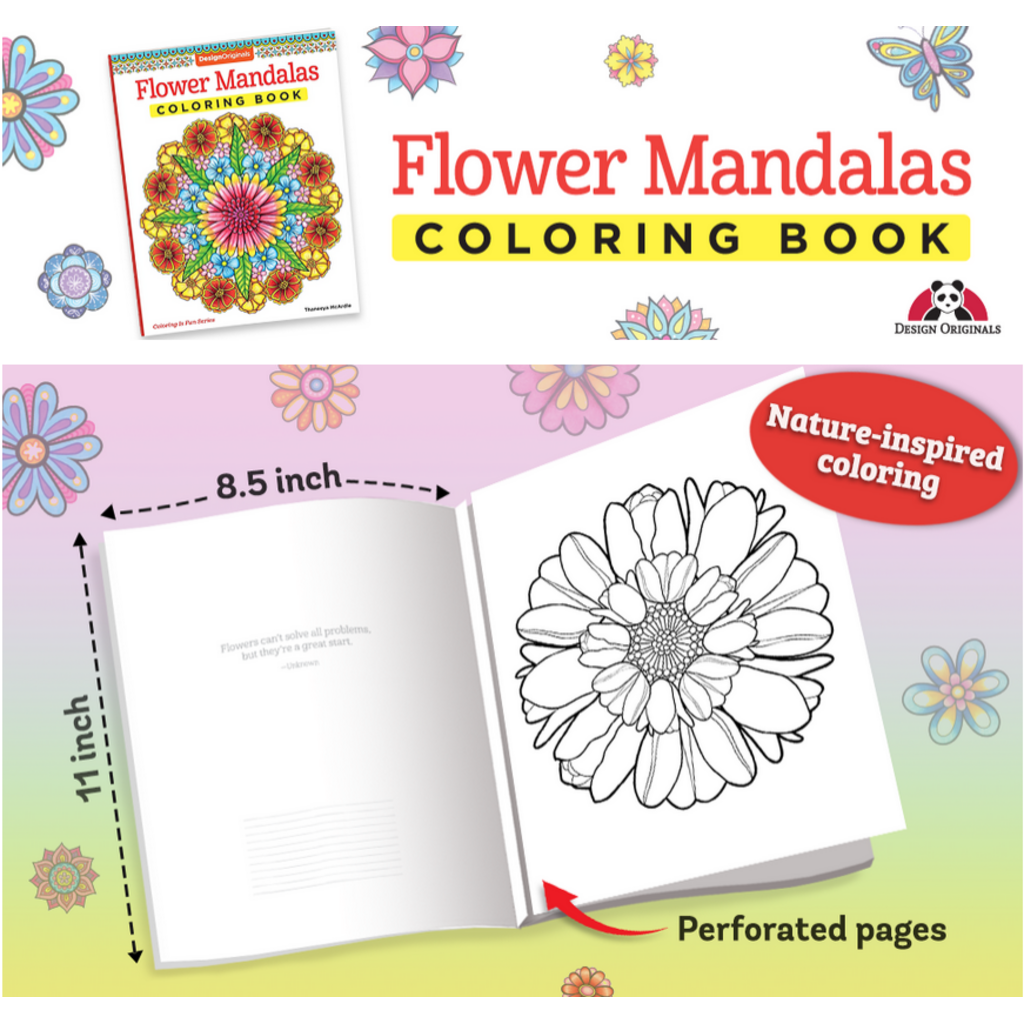 FLOWER MANDALAS COLORING BOOK