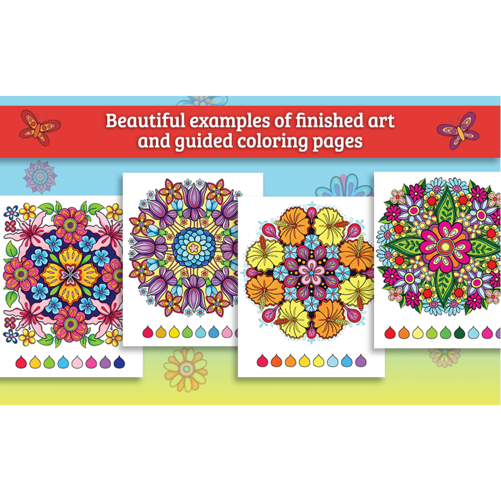 FLOWER MANDALAS COLORING BOOK