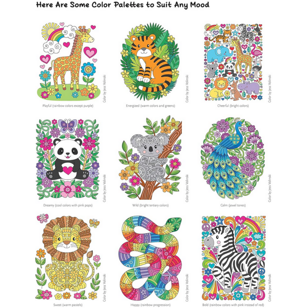 NOTEBOOK DOODLES WILD ANIMALS: COLORING & ACTIVITY BOOK