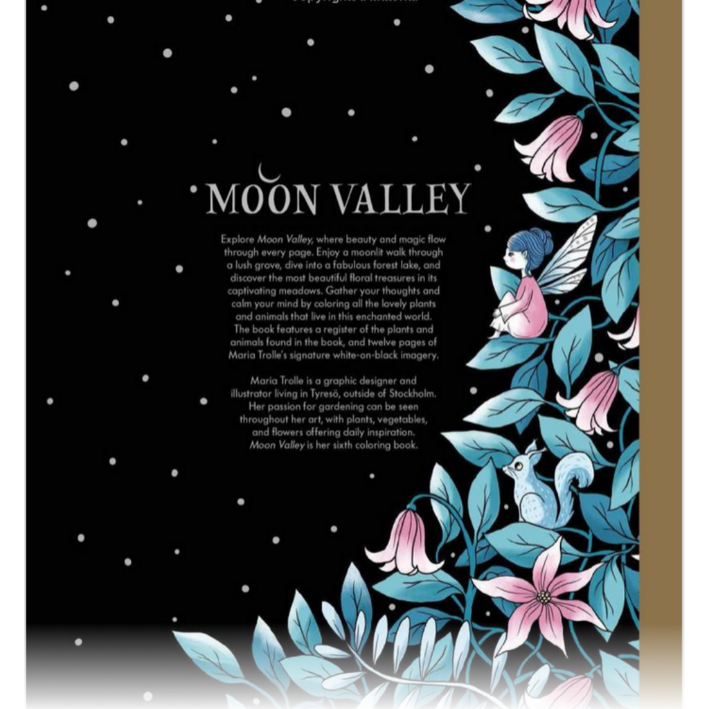 GIBBS SMITH MOON VALLEY COLORING BOOK HB TROLLE