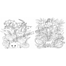 GIBBS SMITH MOON VALLEY COLORING BOOK HB TROLLE