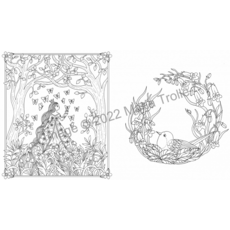 GIBBS SMITH MOON VALLEY COLORING BOOK HB TROLLE