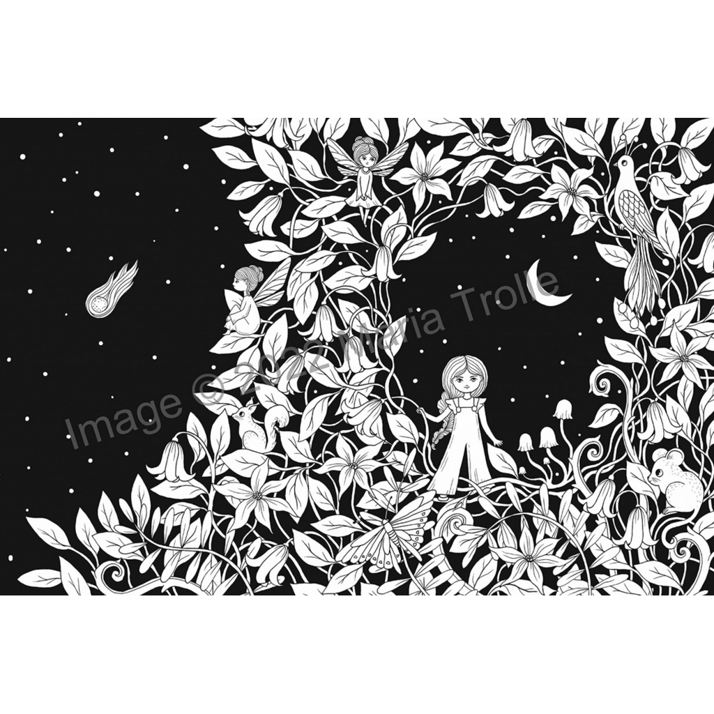 GIBBS SMITH MOON VALLEY COLORING BOOK HB TROLLE