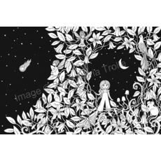 GIBBS SMITH MOON VALLEY COLORING BOOK HB TROLLE