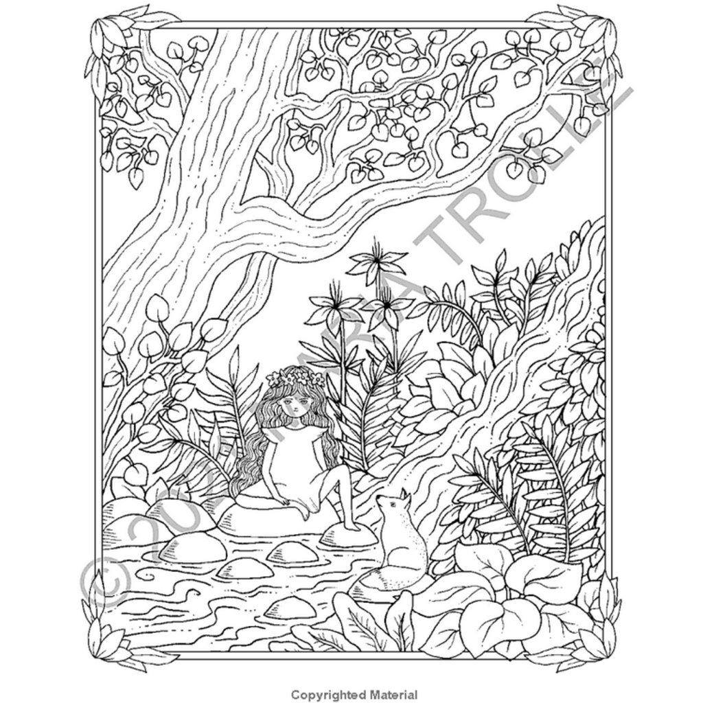 GIBBS SMITH LUNA COLORING BOOK HB TROLLE