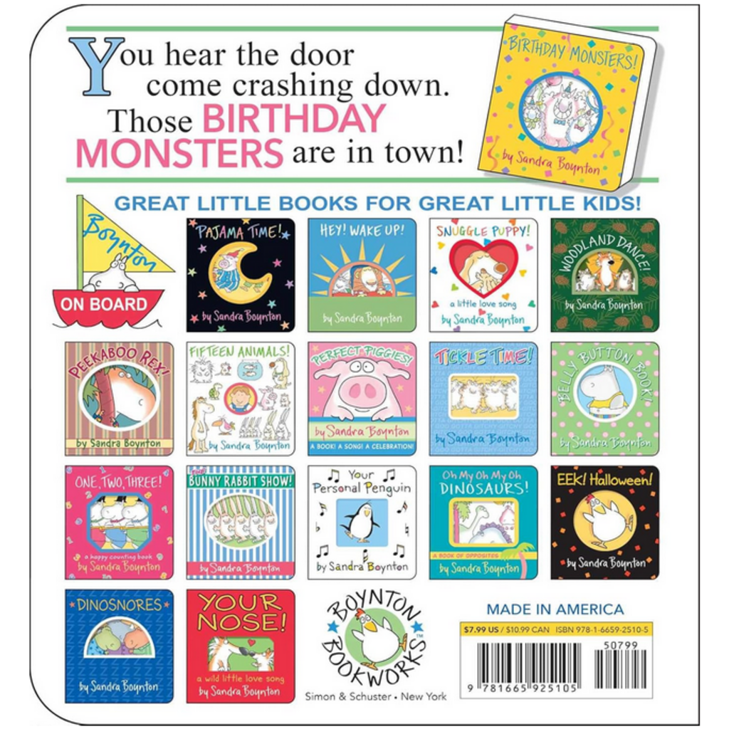 BIRTHDAY MONSTERS! BB BOYNTON