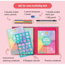 TIGER TRIBE THE LOVELY BOOK OF LETTERING KIT