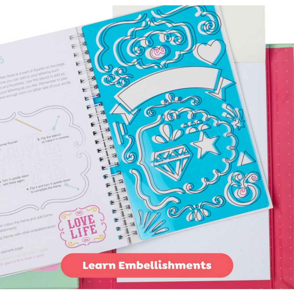 TIGER TRIBE THE LOVELY BOOK OF LETTERING KIT