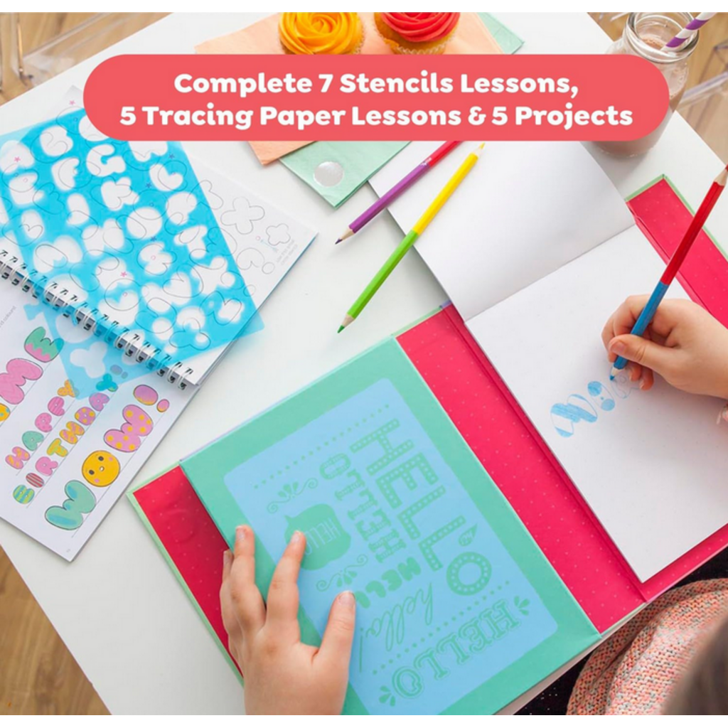 TIGER TRIBE THE LOVELY BOOK OF LETTERING KIT