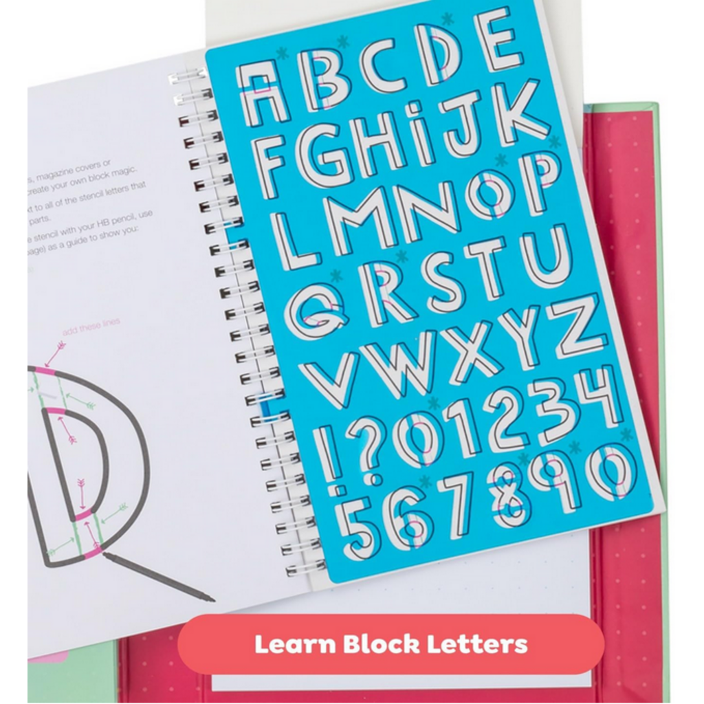 TIGER TRIBE THE LOVELY BOOK OF LETTERING KIT