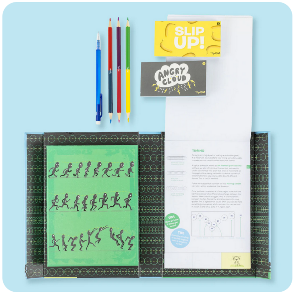 TIGER TRIBE FLIPBOOK KIT ANIMATION ACTION