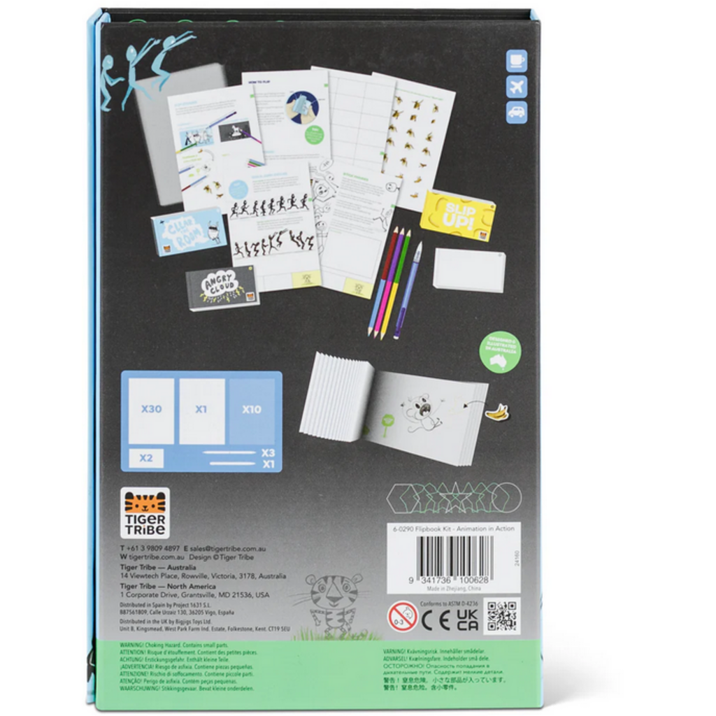 TIGER TRIBE FLIPBOOK KIT ANIMATION ACTION