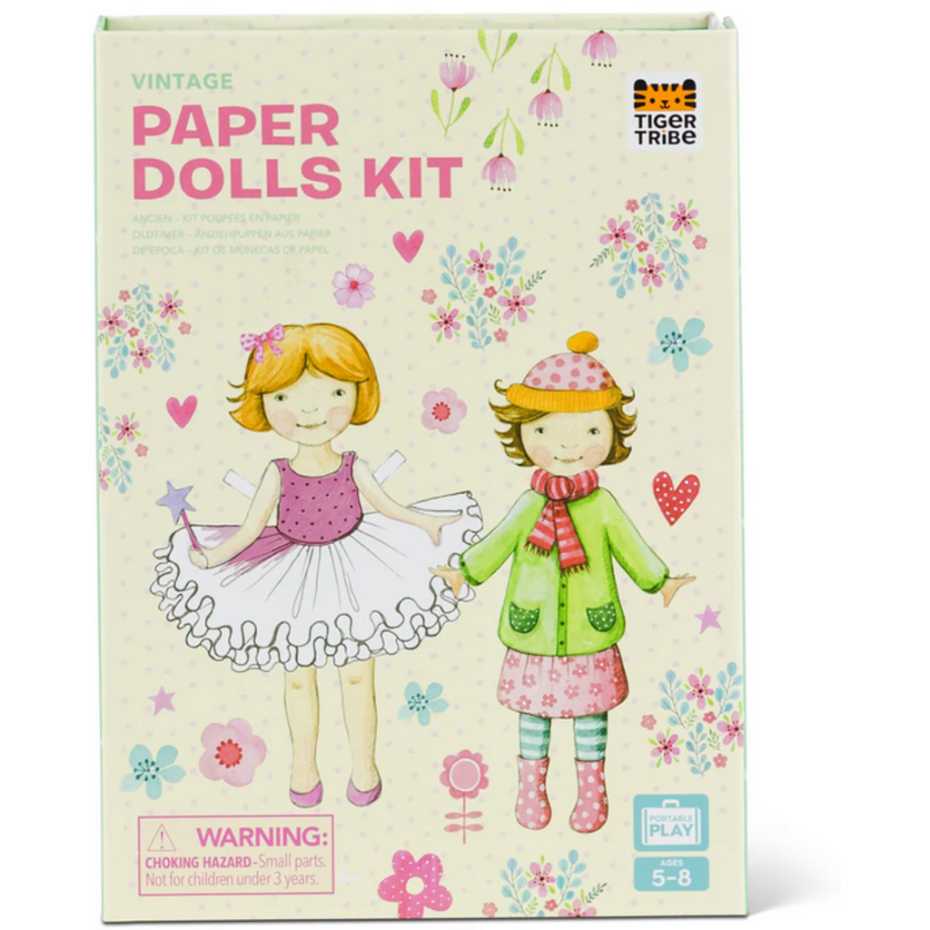 TIGER TRIBE VINTAGE PAPER DOLLS KIT