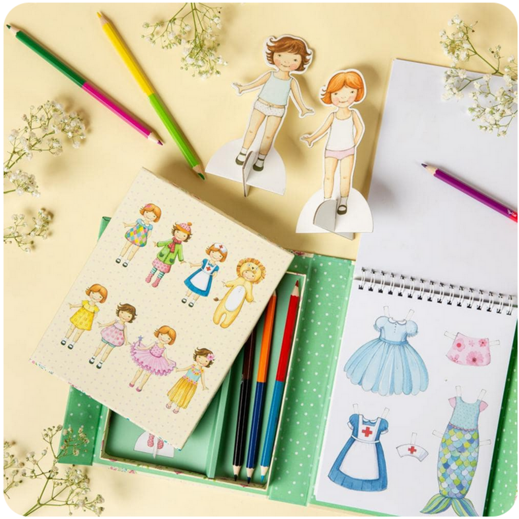 TIGER TRIBE VINTAGE PAPER DOLLS KIT