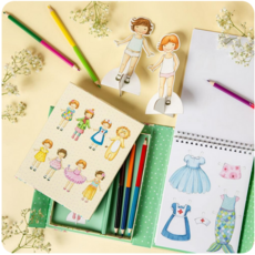 TIGER TRIBE VINTAGE PAPER DOLLS KIT