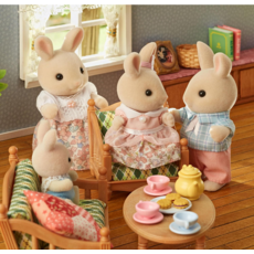 CALICO CRITTERS MILK RABBIT FAMILY CALICO CRITTERS