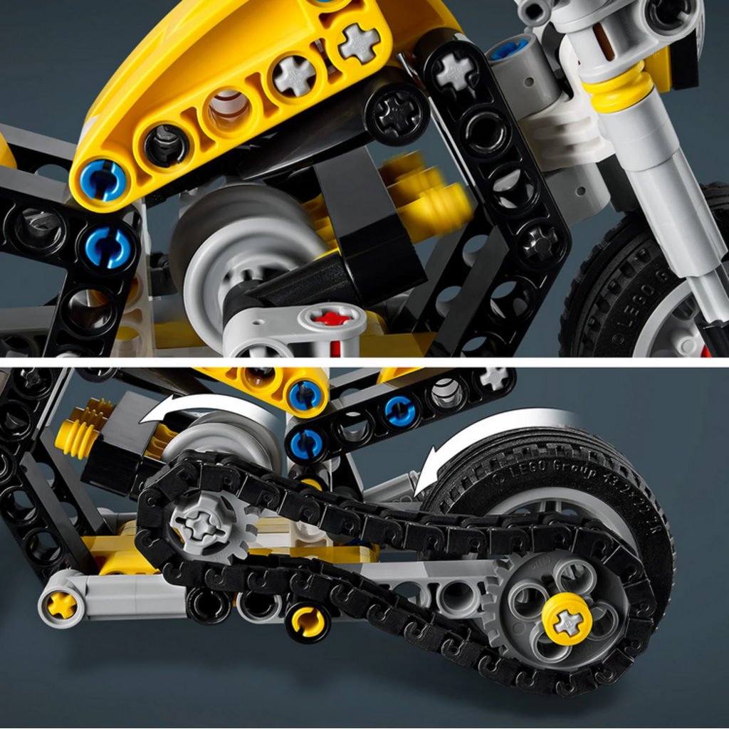 LEGO YELLOW MOTORCYCLE