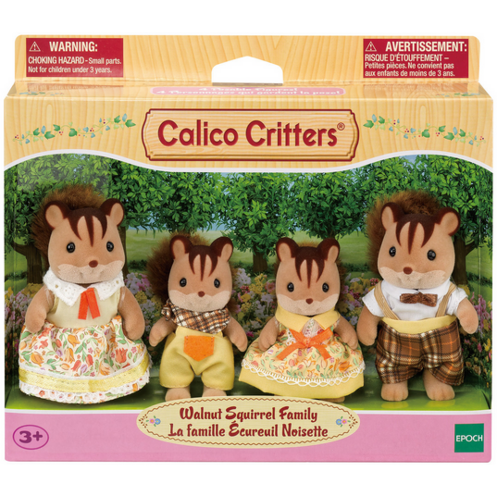 CALICO CRITTERS WALNUT SQUIRREL FAMILY CALICO CRITTERS