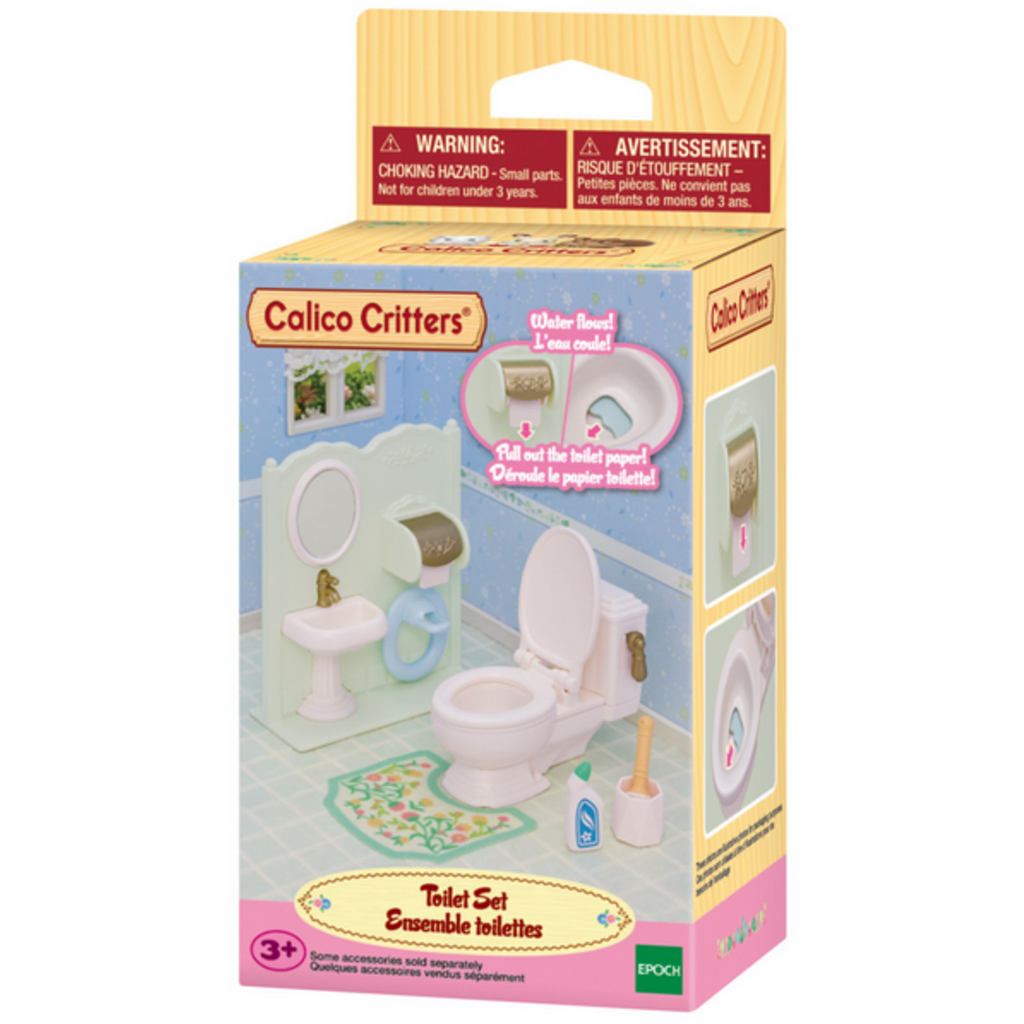 CALICO CRITTERS TOILET SET CALICO CRITTERS