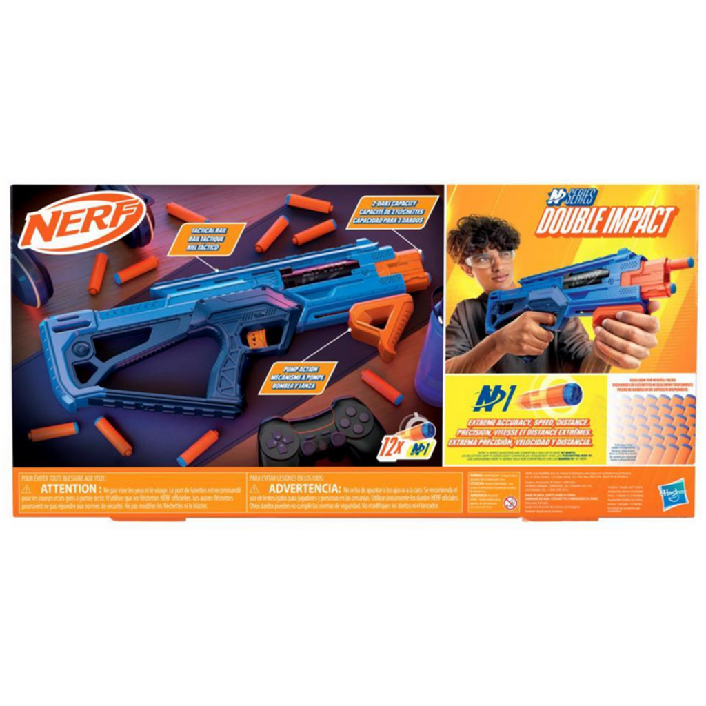 NERF NERF N SERIES DOUBLE IMPACT BLASTER