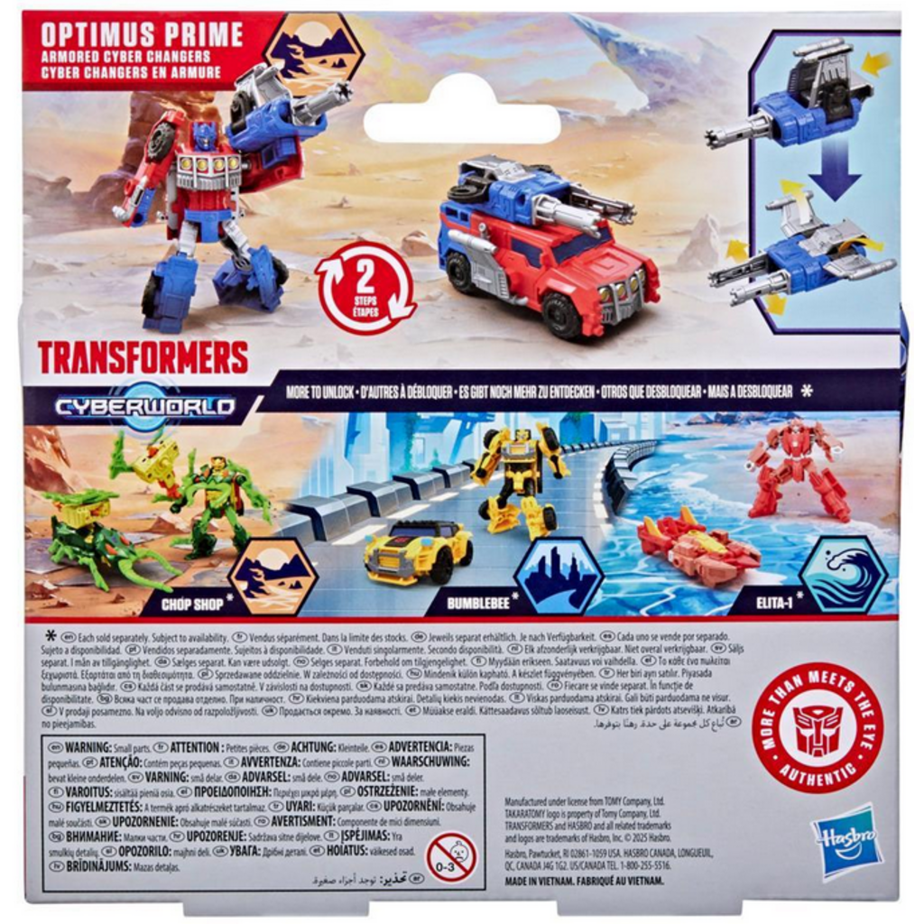 TRANSFORMERS TRANSFORMERS OPTIMUS PRIME CYBER CHANGERS FIGURE