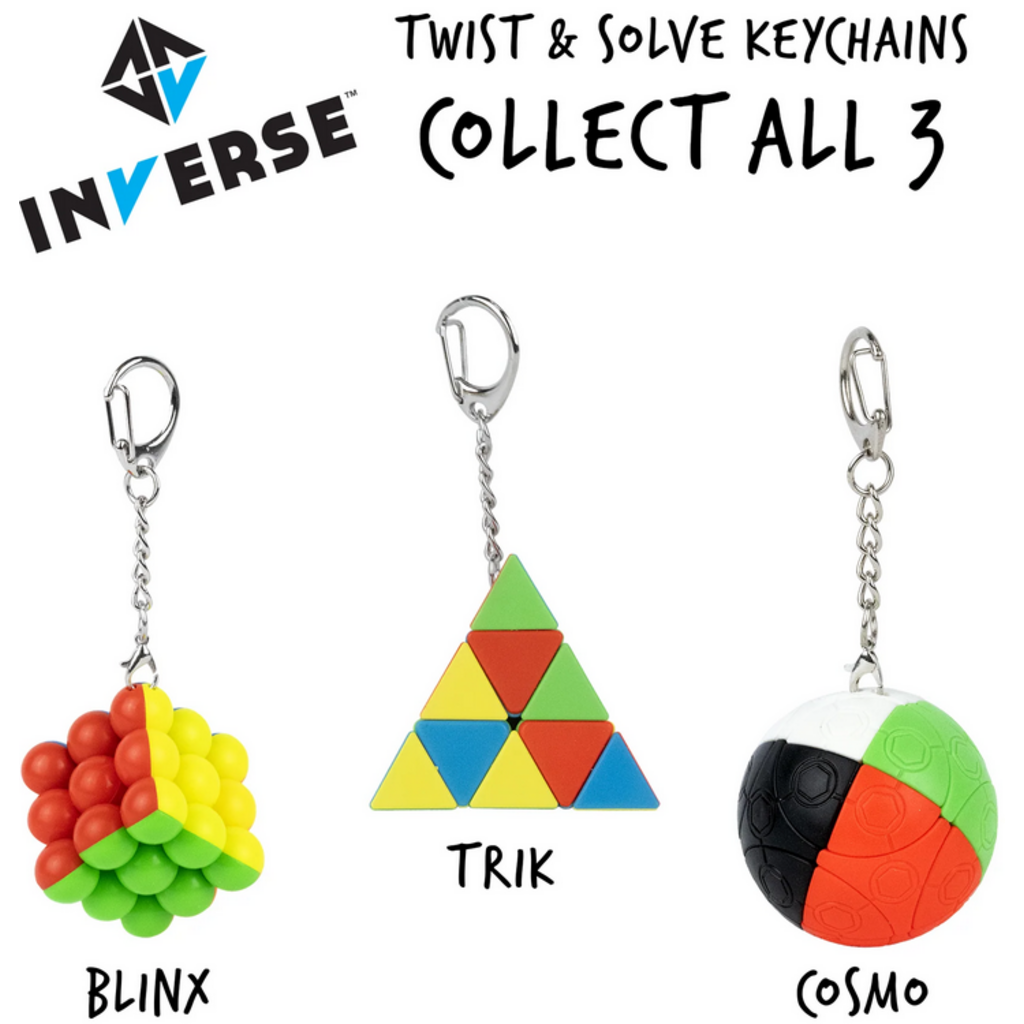 PROJECT GENIUS INVERSE BLINX PUZZLE KEYCHAIN