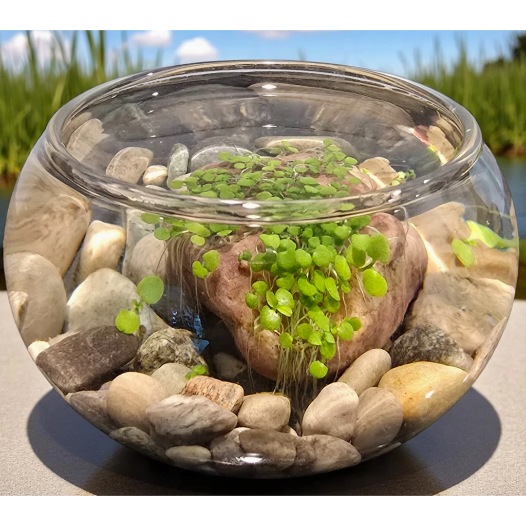 SILVER CIRCLE MINI WATERPLANTS