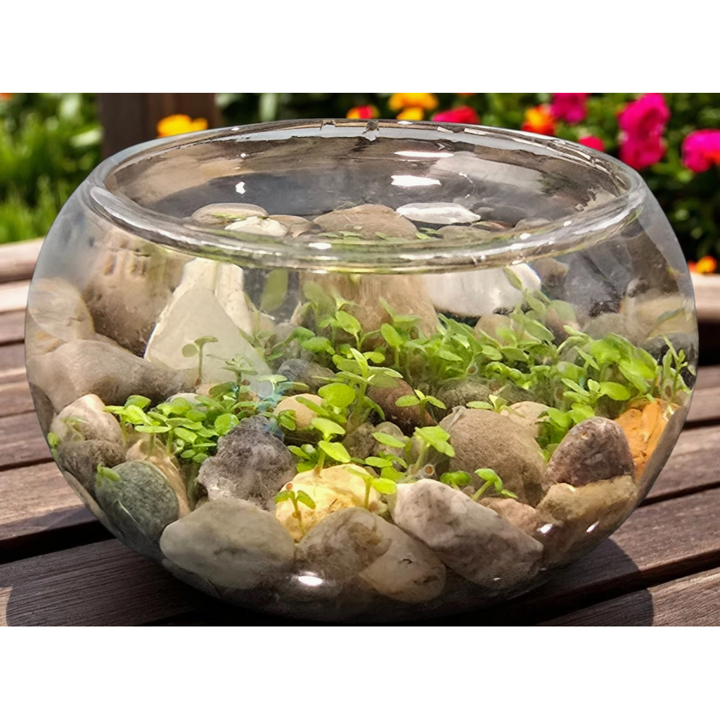SILVER CIRCLE MINI WATERPLANTS
