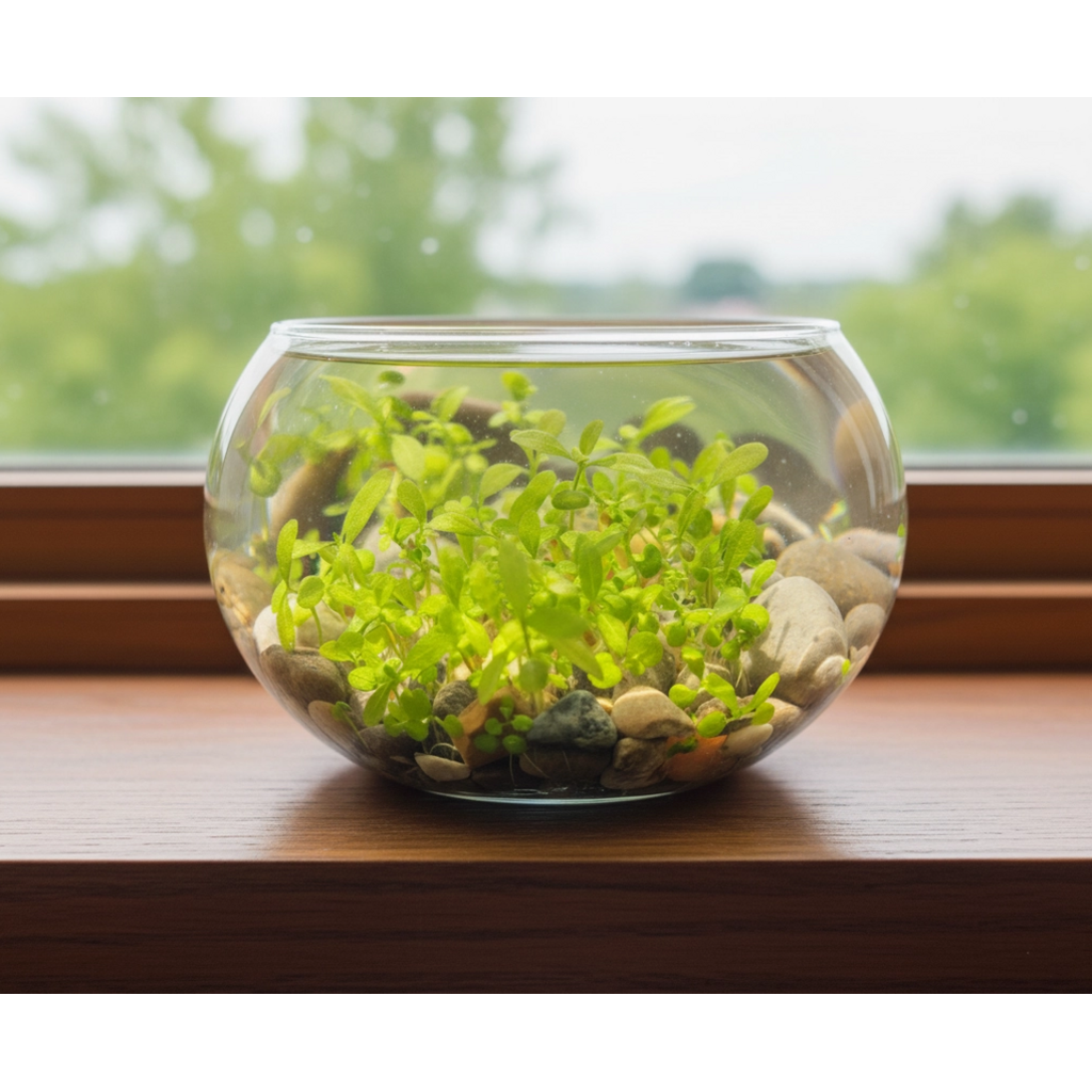 SILVER CIRCLE MINI WATERPLANTS