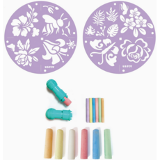 US TOY CHALK STENCIL KIT SPRING FLING