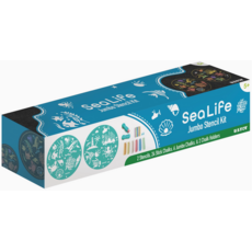 US TOY CHALK STENCIL KIT SEA LIFE
