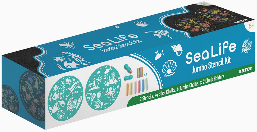 CHALK STENCIL KIT SEA LIFE