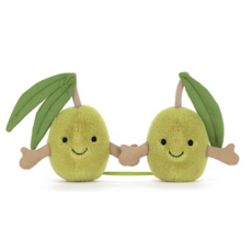 JELLY CAT AMUSEABLES PAIR OF OLIVES