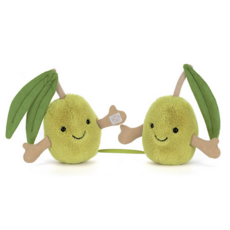 JELLY CAT AMUSEABLES PAIR OF OLIVES