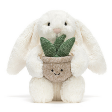 JELLY CAT CREAM BUNNY WITH PLANT