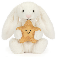 JELLY CAT CREAM BUNNY WITH STAR