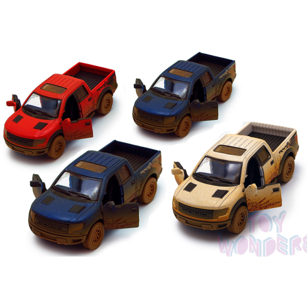 KINSMART MUDDY FORD F-150 SVT RAPTOR SUPERCREW PICKUP DIECAST