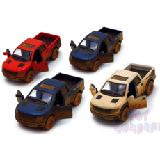KINSMART MUDDY FORD F-150 SVT RAPTOR SUPERCREW PICKUP DIECAST
