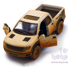 KINSMART MUDDY FORD F-150 SVT RAPTOR SUPERCREW PICKUP DIECAST
