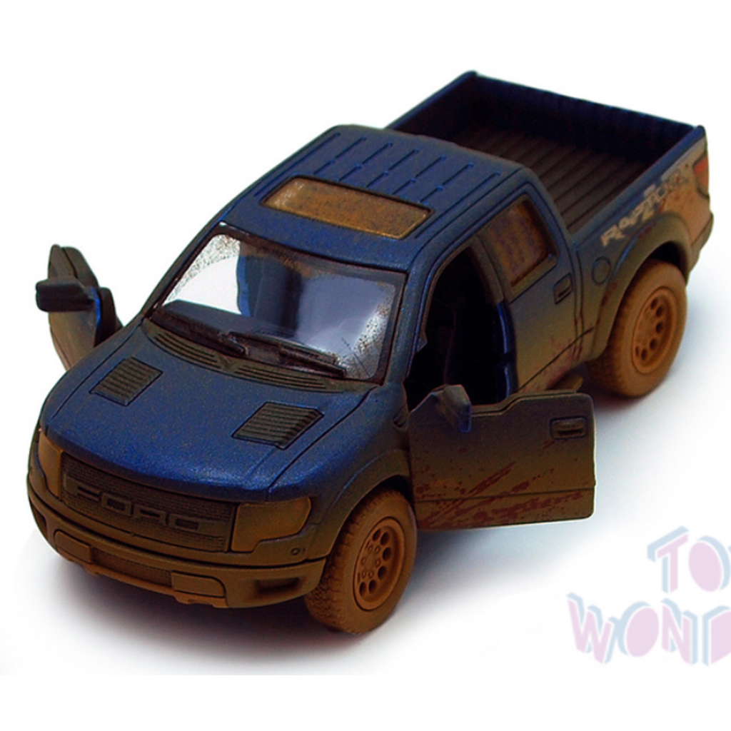 KINSMART MUDDY FORD F-150 SVT RAPTOR SUPERCREW PICKUP DIECAST