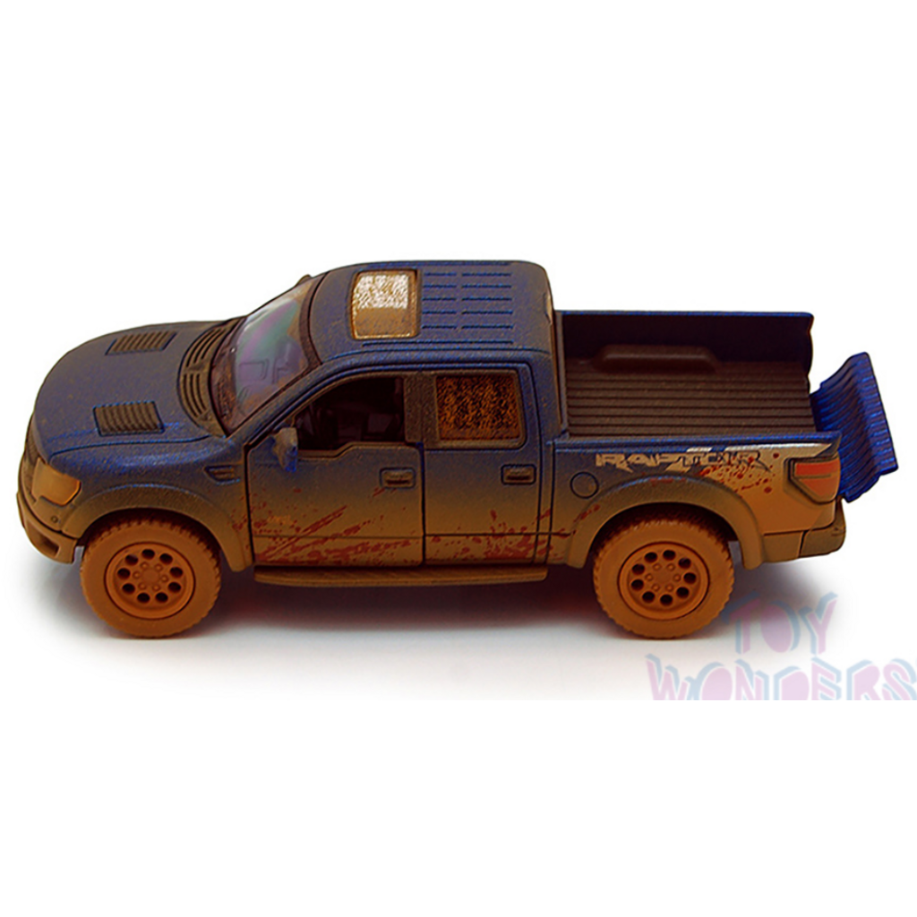 KINSMART MUDDY FORD F-150 SVT RAPTOR SUPERCREW PICKUP DIECAST
