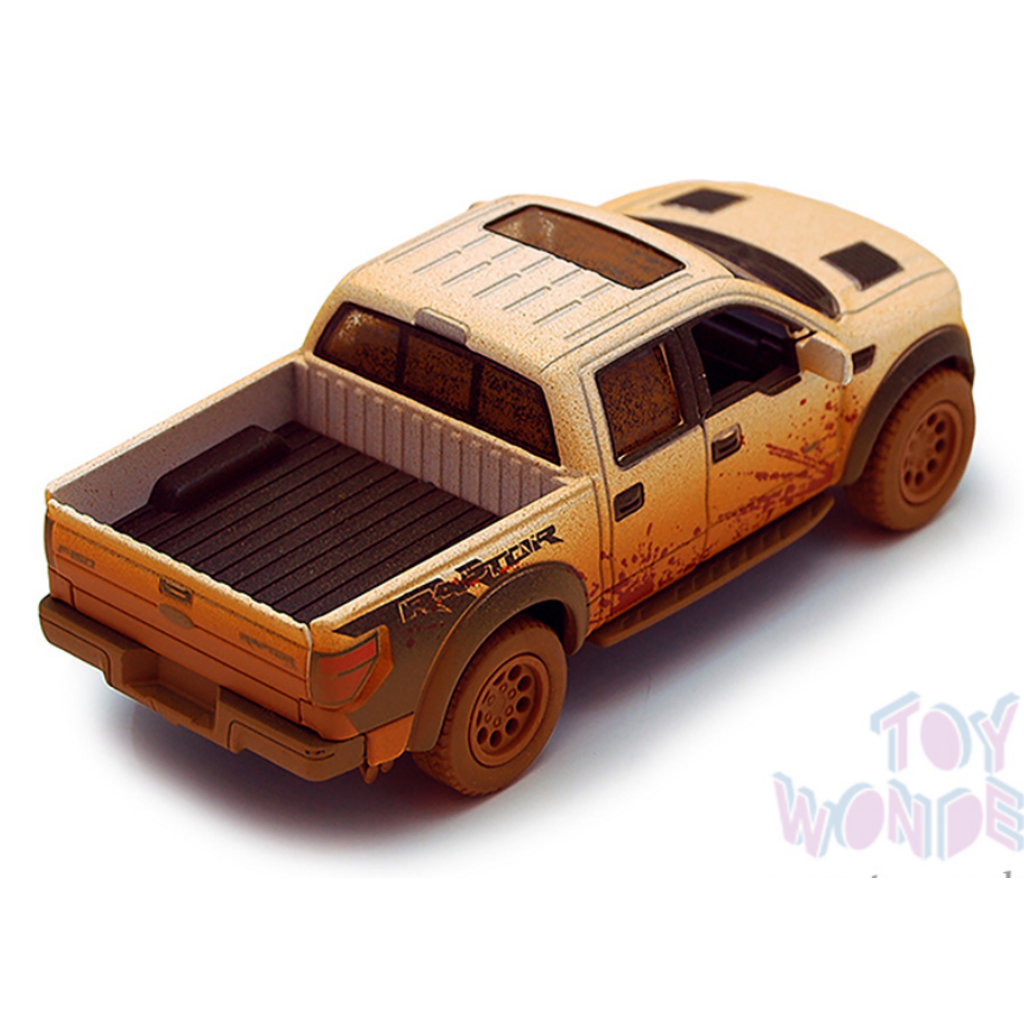 KINSMART MUDDY FORD F-150 SVT RAPTOR SUPERCREW PICKUP DIECAST