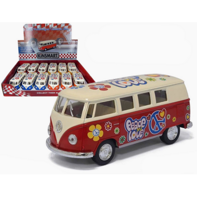 KINSMART FLOWER POWER VW BUS DIE CAST
