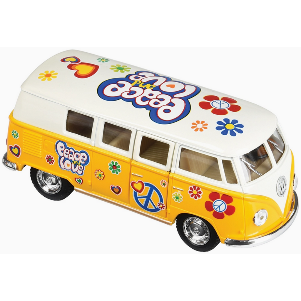 KINSMART FLOWER POWER VW BUS DIECAST
