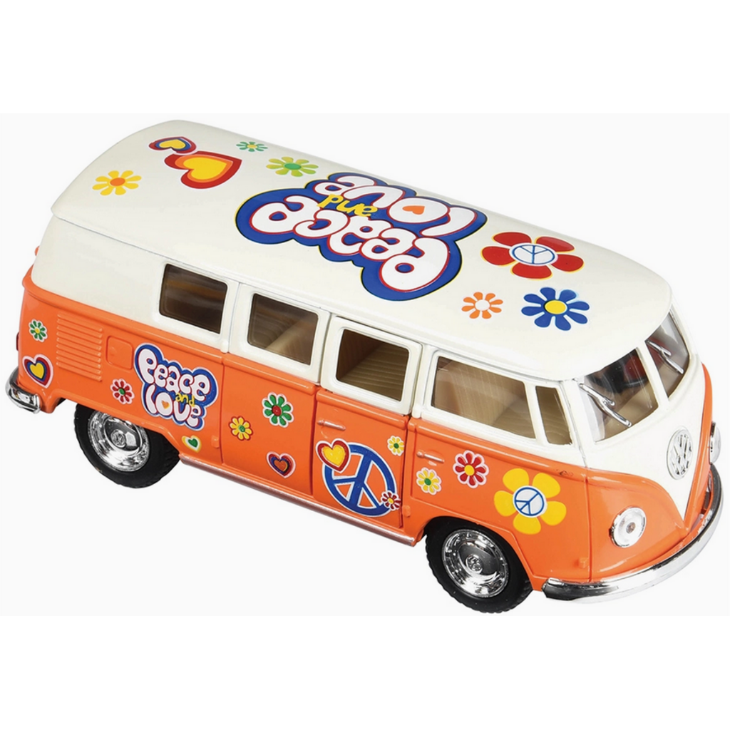 KINSMART FLOWER POWER VW BUS DIECAST