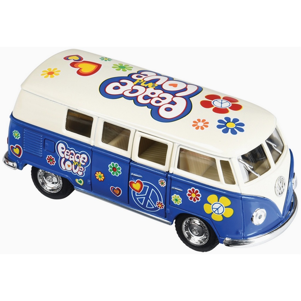 KINSMART FLOWER POWER VW BUS DIECAST