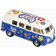 KINSMART FLOWER POWER VW BUS DIECAST